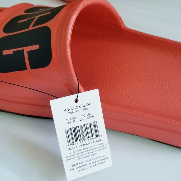 UGG Wilcox Slide NEW Men's Size 11 Terracotta/Black NWT - Picture 6 of 8